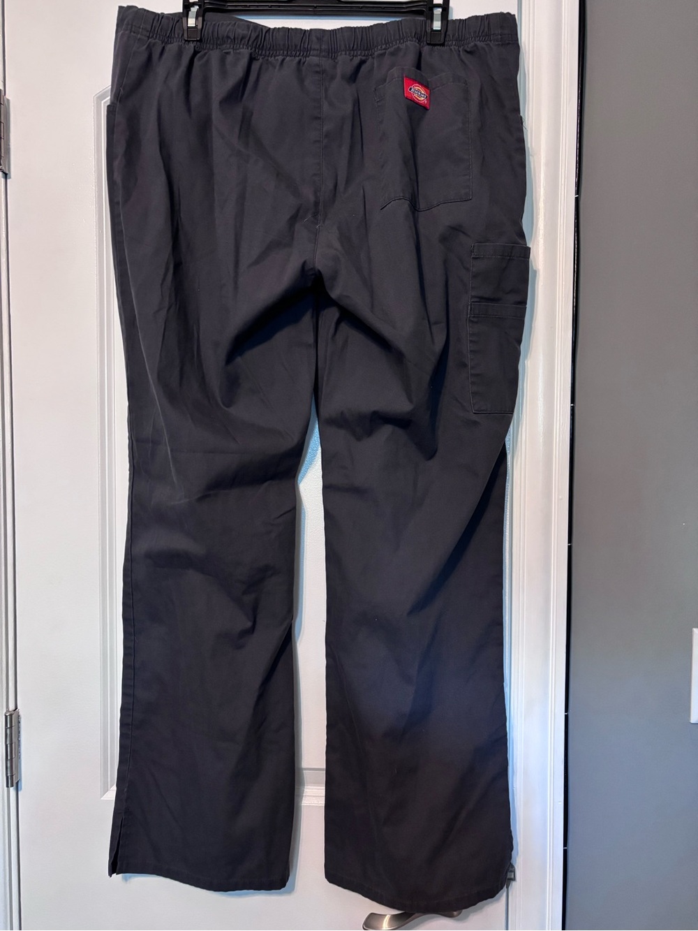 Dickies Black Cargo Drawstring Medical Pants Size Large - Picture 5 of 11